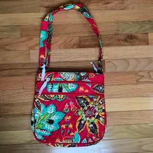 Vera Bradley Triple Zipper Hipster Crossbody Bag